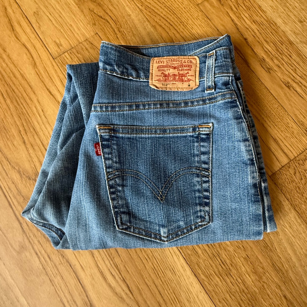 Levi's 512 Women's Classic Slim Tapered Stretch - Light Blue - Size 12M